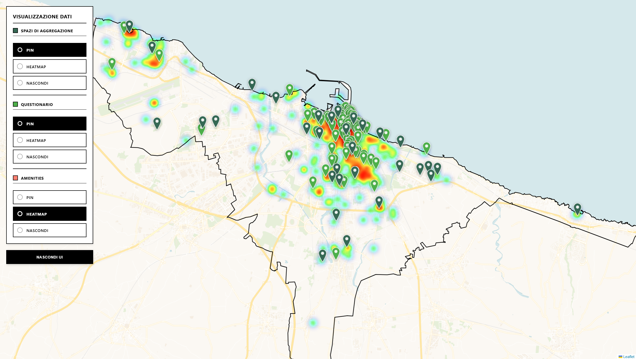 Aggregation Spaces Map